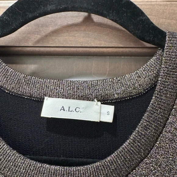 A.L.C. Metallic Susana Dress - Gorgeous!!! - Size S - Picture 3 of 7